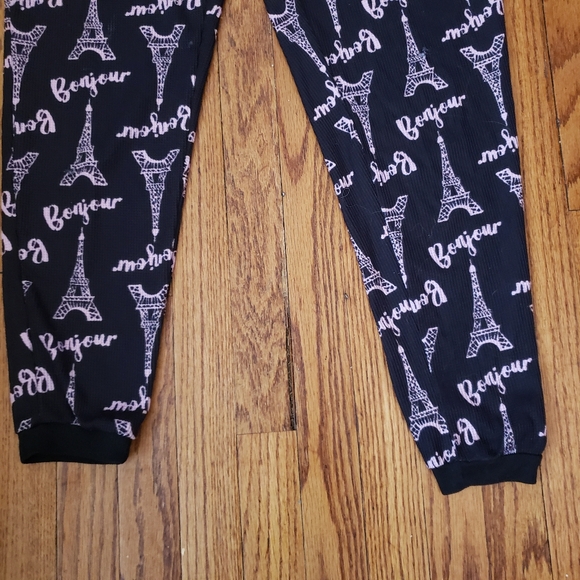 Paris Eiffel Tower pajama pants size small EUC - Picture 2 of 6